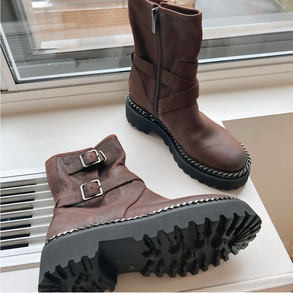 Vince Camuto Motorcycle Boots. Size 6 women's. NEW!